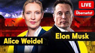 Das Interview des Jahres: Elon Musk & Alice Weidel über die Zukunft Deutschlands (Deutscher Stream)