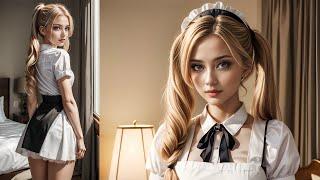 [AI Art] Jessica becomes a maid / AI Lookbook