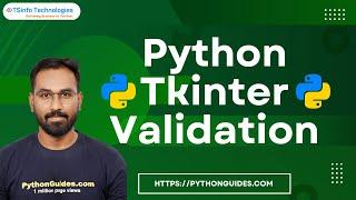 Python Tkinter Validation | Tkinter Validation Examples