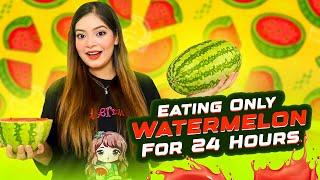 Eating Only Watermelon For 24 Hours | ২৪ ঘণ্টা তরমুজ কিভাবে খেলাম.? | Jahan Eity