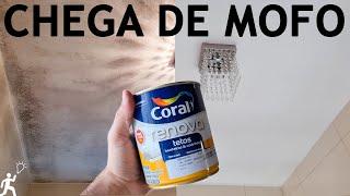 COMO ACABAR COM O MOFO E BOLOR NO TETO DO SEU BANHEIRO COM CORAL RENOVA TETOS