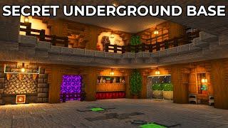Minecraft: ULTIMATE Secret Underground 2-Tier Base [Tutorial]