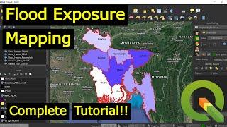 Flood Hazard Exposure Mapping in QGIS Complete Tutorial