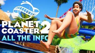 Water Parks! New Rides! ITEM SCALING?! All The Planet Coaster 2 Info