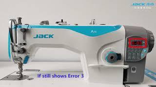 A2S Lockstitch| Error 3 System low voltage