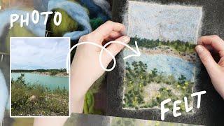 Needle Felting Landscape Tutorial | Beginner Friendly 2024 | Dano Does Things