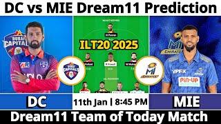 DC vs MIE Dream11 Prediction | Dream11 Team Of Today Match | Dream11 Prediction Today Match