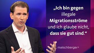 Sebastian Kurz über Migrationspolitik, Nord Stream 2 und den Ukraine-Krieg | maischberger