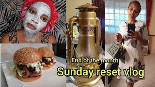 End month marathon sunday reset vlog/ self care/cook/cleaning/DIY Decor/buying a new washing machine