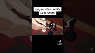 Chess king sacrifice but it's CODE GEASS