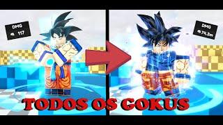 TODAS as FORMAS DO GOKU NO ALL STAR TOWER DEFENSE.