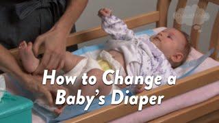 How to Change a Baby's Diaper | Subt. ING/ FR/ ES/ ZHO_CN | CloudMom