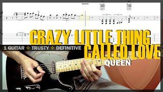 Crazy Little Thing Called Love | Guitar Cover Tab | Solo Lesson | Backing Track with Vocals  QUEEN