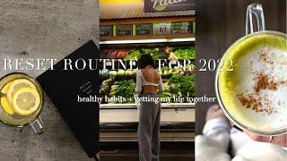 2022 RESET RITUALS FOR THE NEW YEAR | healthy habits, getting my life together, goals, MOTIVATION