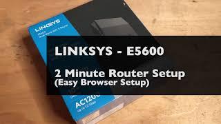 Router Setup | Linksys E5600 AC1200 1.2 Gbps MU-MIMO WiFi 5 Router