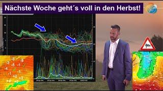 Nächste Woche geht es voll in den Herbst! Wettervorhersage 19.-26.09.2024. Bis Sonntag Hochdruck!