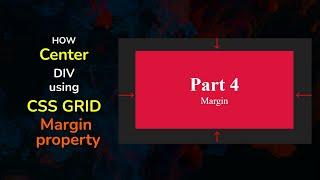 Как разместить элементы по центру используя CSS Grid - свойство Margin || How center div CSS Grid