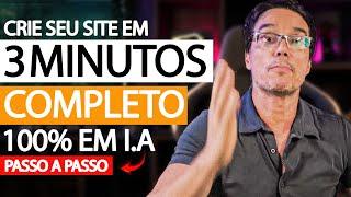 COMO CRIAR UM SITE COMPLETO EM 3 MINUTOS, 100% COM I.A, JÁ GANHANDO DINHEIRO [PASSO A PASSO]