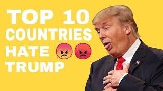 Top 10 Countries that Hated Trump | Includes Slovenia Iran & Russia | Yellowstats