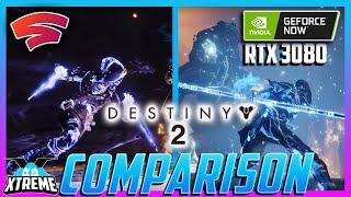 Destiny 2 Mac 1440p Google Stadia vs GeForce NOW RTX 3080