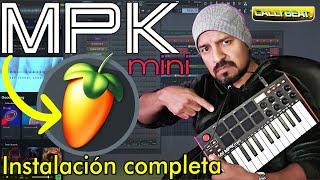 Instalación completa AKAI MPK mini tutorial MKlll MIDI  / how to setup midi mk3 tutorial FLstudio 21