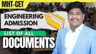 DOCUMENTS REQUIRED FOR ENGINEERING ADMISSIONS COUNSELING IN MAHARASHTRA | MHT-CET 2024 | MRF Sir