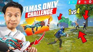 Only Famas Challenge in  Solo Vs Squad  Old Memories Taaza होगया  Free Fire Max