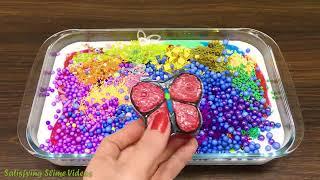 Mixing Random Things into GLOSSY Slime  SlimeSmoothie  Satisfying Slime Videos Series Slime 545