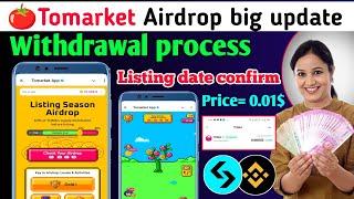 Tomarket Airdrop listing date।Tomarket airdrop withdrawal process।Tomarket airdrop new update today