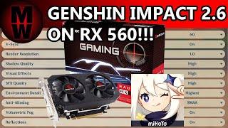 RYZEN 3 3200G & RX 560 4GB | GENSHIN IMPACT 2.6 | IN 2022!!!