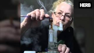 Dabbing Granny Takes A Big Dab Hit For Her Friends