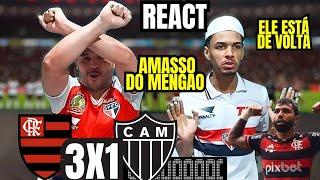 REACT FLAMENGO 3 X 1 ATLÉTICO MG GABIGOL ESTA DE VOLTA - COPA DO BRASIL 2024