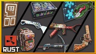 Rust Skins | Krampus Bolty, Santa's Helper AR, Gingerbread Python & Large Backpack #405