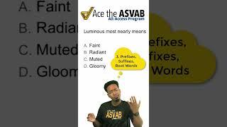 ASVAB Word Knowledge: (How to Choose an Answer in Less Than 30 Seconds!) CLASS TONIGHT #shorts