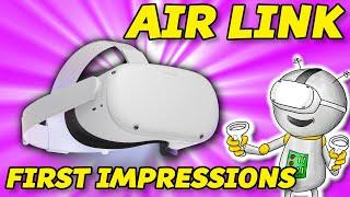 AIR LINK First Impressions! // Virtual Desktop and Wifi 6/AC Router Comparison // Oculus Quest 2