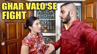 Indian Boyfriend fight with Thai Family on Chinese New Year !!  Indian in Thailand