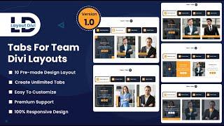 How To Use Premade Divi Tabs For Team Layout Pack on Your Divi Website   - Divi Layouts
