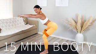 15 MIN PILATES BOOTY BURN WORKOUT || Equipment Optional