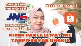 CARA KIRIM PAKET SHOPEE MELALUI JNE CASHLESS TANPA PRINT RESI DAN TANPA BAYAR ONGKIR | Epin Maulani