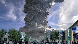 Volcano Sakurajima erupted in Japan! Ashes covered Kagoshima!