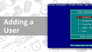 Aljex Classic: Adding a User