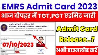 EMRS Admit 2023 Kaise Download Kare ? How to Download Tgt/Pgt Admit Card 2023 ? EMRS Admit Card 2023