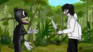 Cartoon Cat Vs Jeff The Killer - Drawing Cartoons 2, VB Animation[Dc2]