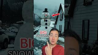 The Biggest Snowmen #shorts