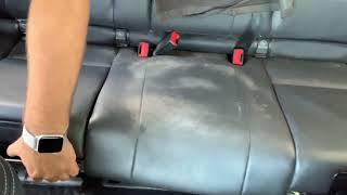 How to remove the back seat and seat buckle in a Mercedes