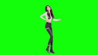 beautiful girl Dance green screen video