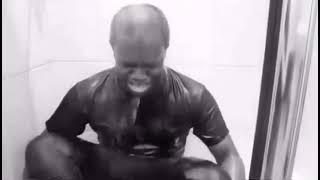 Deji crying in the shower