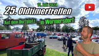 25. OLDTIMERTREFFEN Wormersdorf am 14.07.2024 - seltene Oldtimer + Auto Korso - XXL-Video in 4K !!