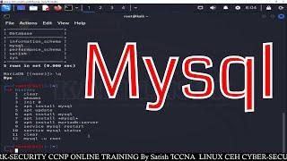 mysql | Kali Linux | How to install and configure mysql in kali linux