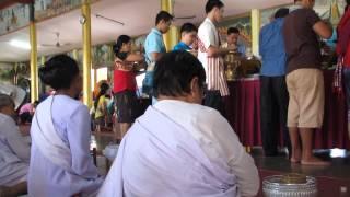 Almsgiving, End of Buddhist Lent, Vientiane, Laos